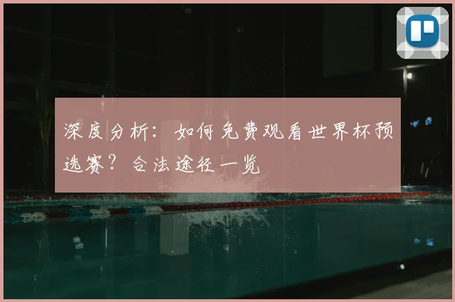 深度分析：如何免费观看世界杯预选赛？合法途径一览